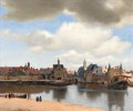 Vista del barroco de Delft Johannes Vermeer